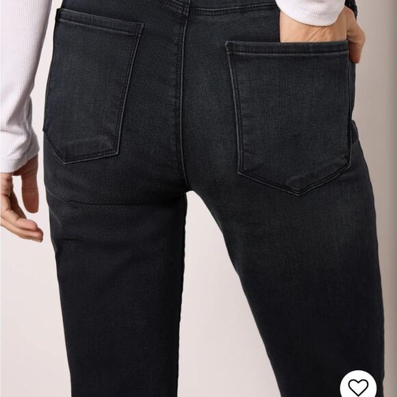 Kut From The Kloth Ana High Rise Fab Ab Flare Button Fly Black Jeans 18 Boho - Picture 2 of 5